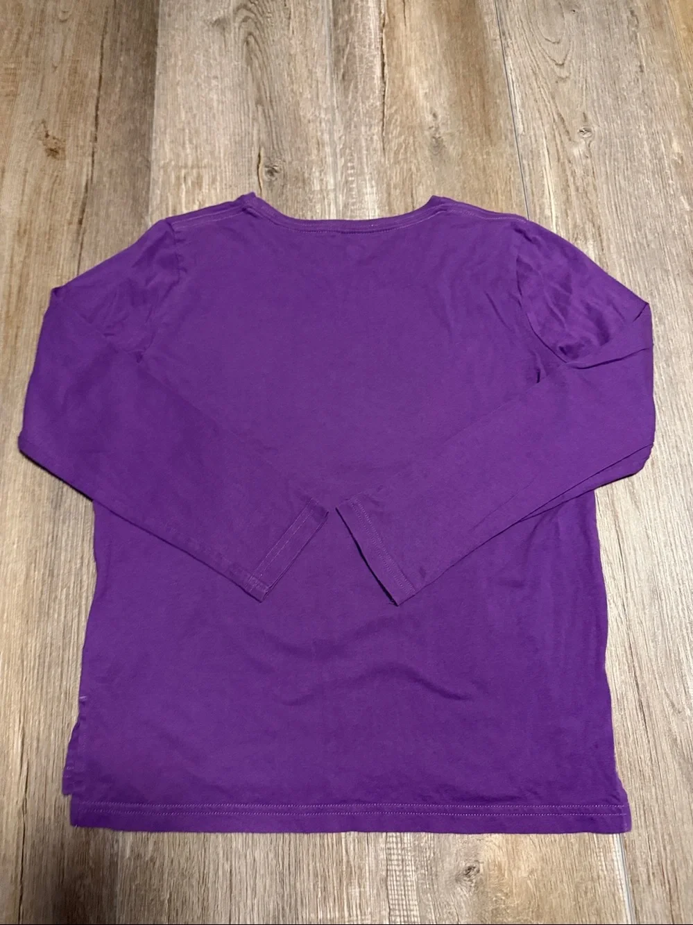 Carhartt Purple Long Sleeve Tee with Pink, Teal, White Graphic